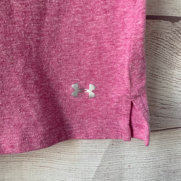Under Armour Pink Sleeveless Shirt or Tank Top Athletic Active Size L - Picture 11 of 12